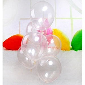 Shiny Customized Giant Round Shape Transparent 12 Inch 18 Inch Latex Balloons