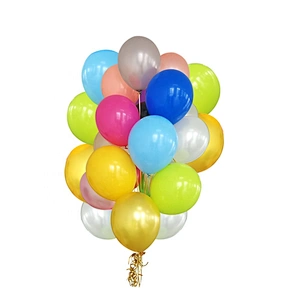 Party Decoration 12inch Matt Latex Globos Navy Dark Baby Blue Red Yellow White Coral Grey Silver Gold and Peach Balloon Ballon
