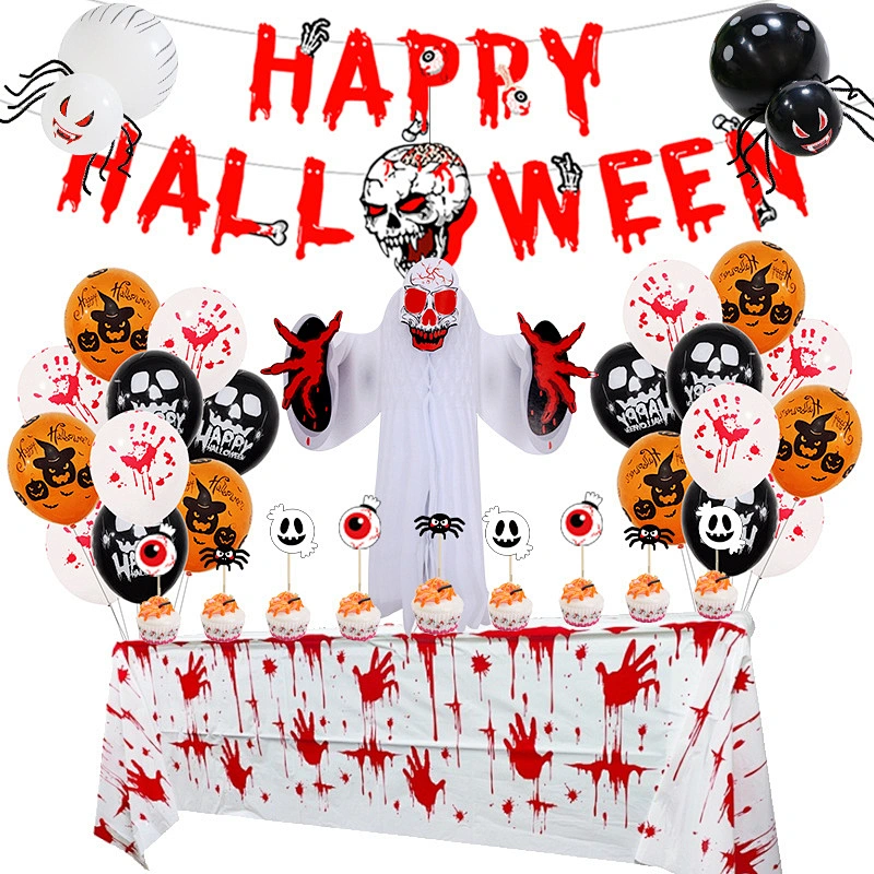 Party Supplies Halloween Paper Bloody Decor Weapons Garland Banner Event Party Supplies Flag Halloween Decoration Sets