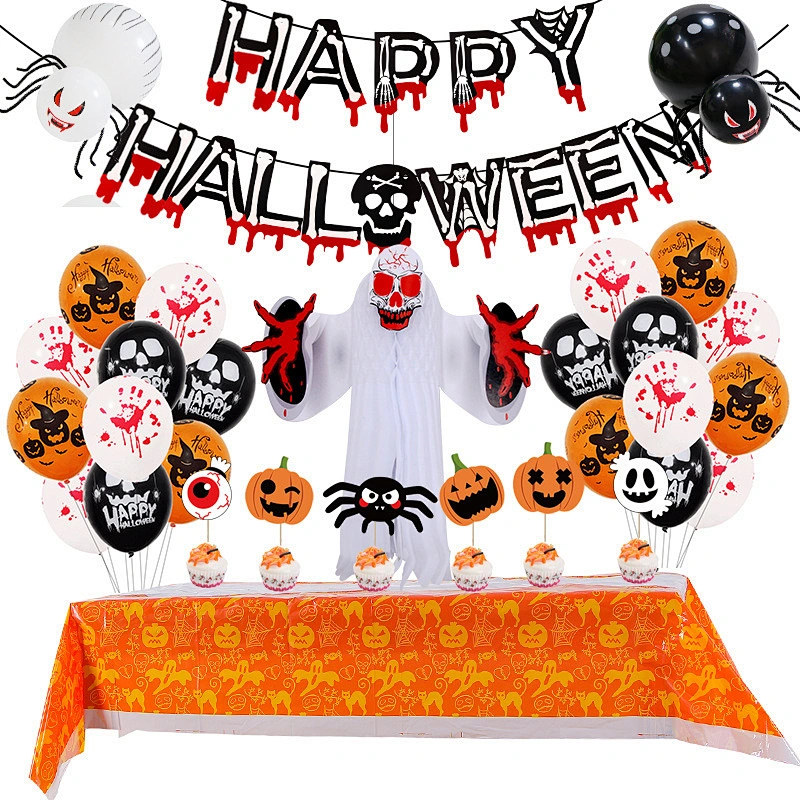 Party Supplies Halloween Paper Bloody Decor Weapons Garland Banner Event Party Supplies Flag Halloween Decoration Sets