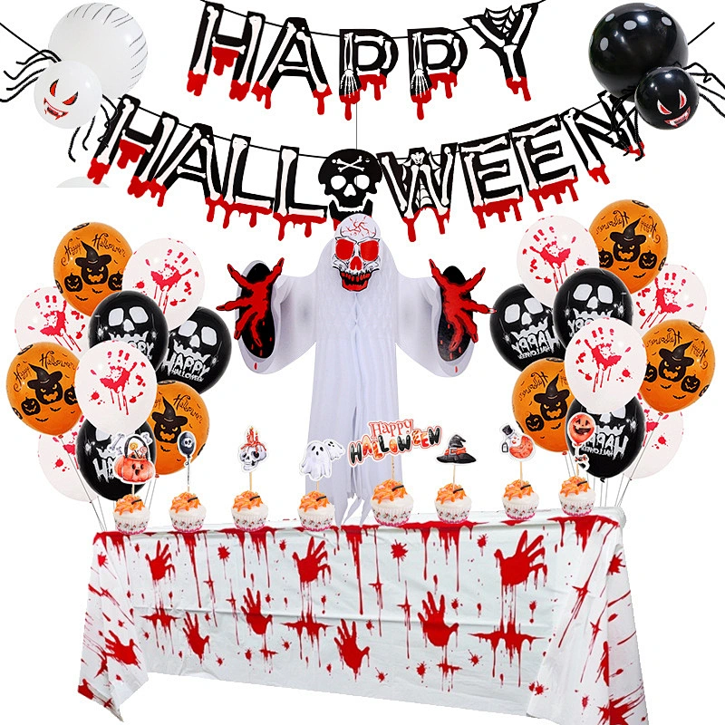 Party Supplies Halloween Paper Bloody Decor Weapons Garland Banner Event Party Supplies Flag Halloween Decoration Sets