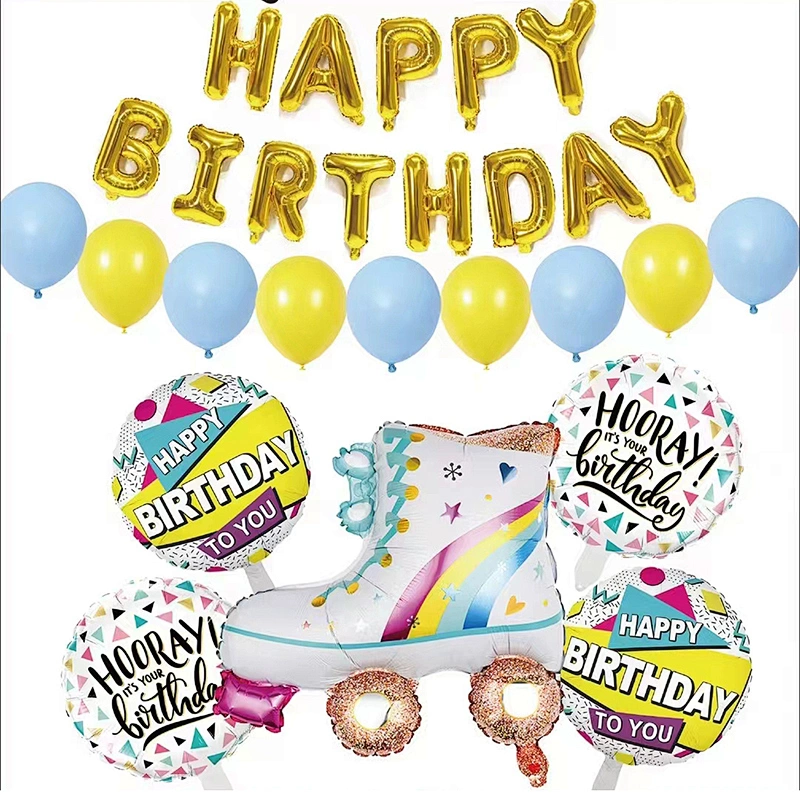 Latex Foil Balloon Party Decorations High Quality Happy Birthday Balloons Set For Birthday Party Decorations