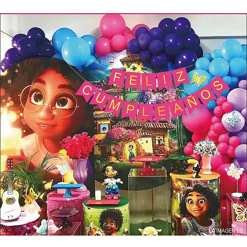 2022 Feliz Cumpleanos Happy Birthday Decorations Supplies Girl Celebration Happy Birthday Confetti Balloon And Latex Balloons