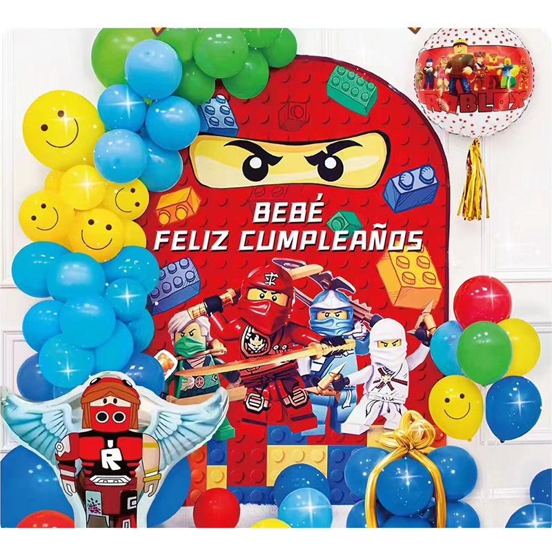 Kids Cartoon Theme Party Decoration Supplies Set Birthday Ballons Party Decorations Set De Globos Happy Birthday Balloons
