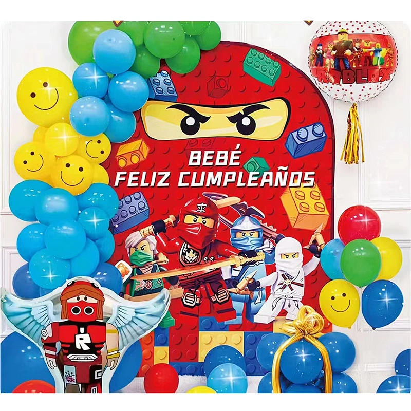 Kids Cartoon Theme Party Decoration Supplies Set Birthday Ballons Party Decorations Set De Globos Happy Birthday Balloons