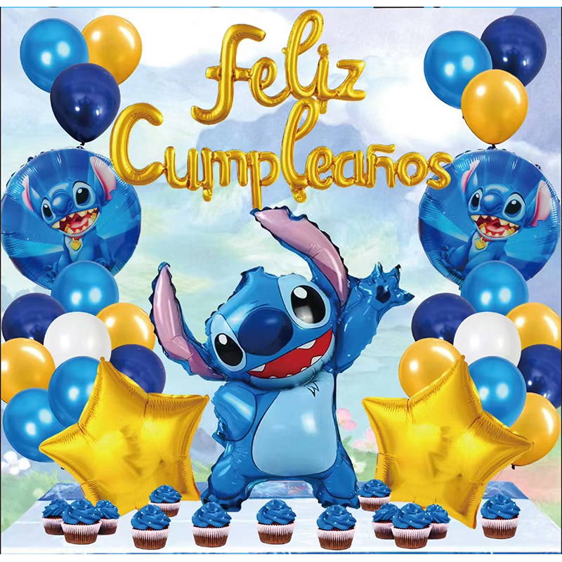 Baby Shower Balloon Arch Kit Garland Stitch Party Decoration Happy Birthday Party Supplies Boys Birthday Balloon Decoration