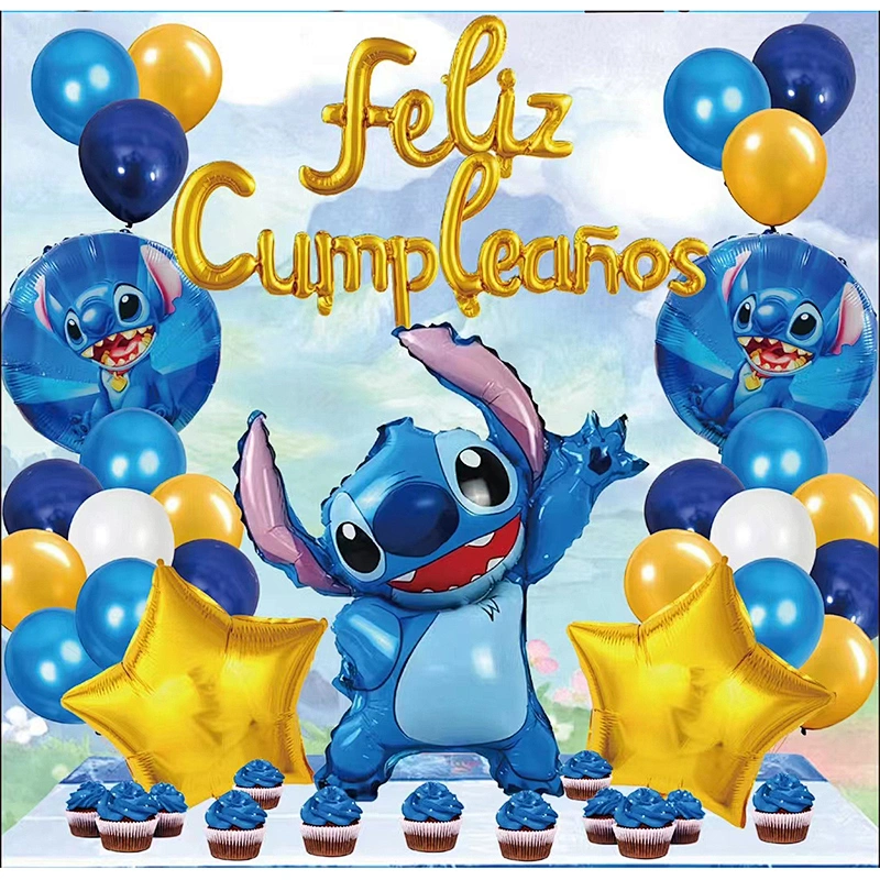 Baby Shower Balloon Arch Kit Garland Stitch Party Decoration Happy Birthday Party Supplies Boys Birthday Balloon Decoration