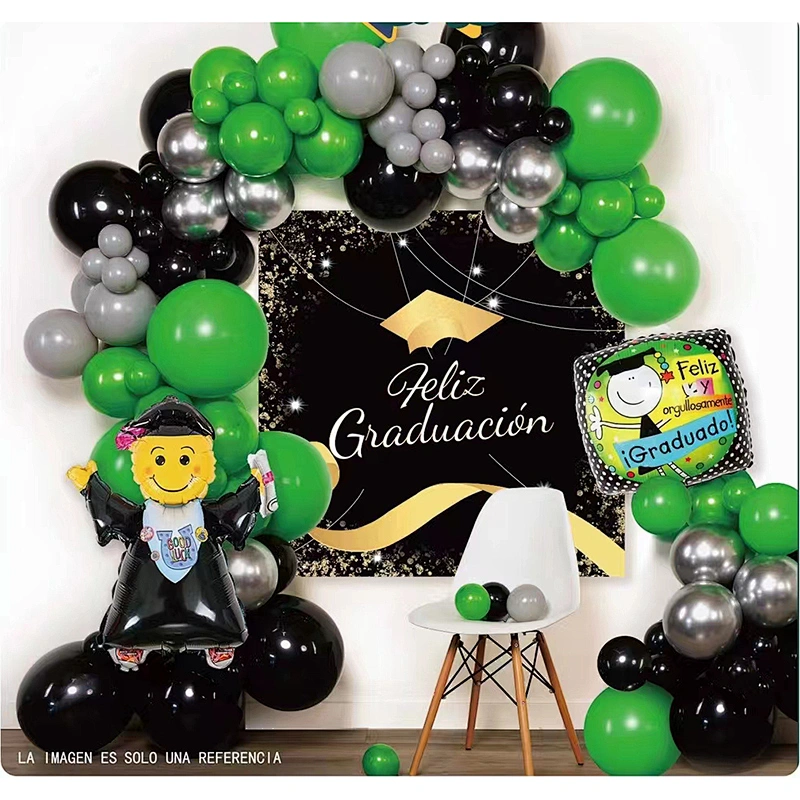 Amazon Low Price 2023 Congrats Grad Party Decoration Supply Spanish Feliz Graduation Bunting Flag Balloon Backdrop Arch Garland