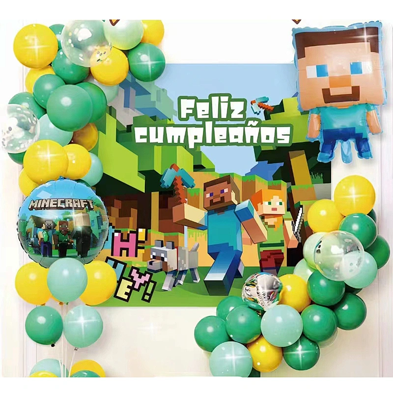 Kids Cartoon Theme Party Decoration Supplies Set Birthday Ballons Party Decorations Set De Globos Happy Birthday Balloons