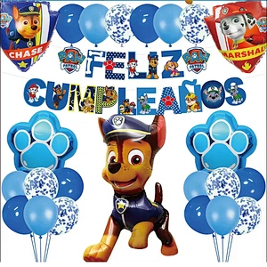 Feliz Cumpleanos Happy Birthday Theme Character Party Decoration Balloons Set Cartoon Foil Ballons Birthday Party Decorations