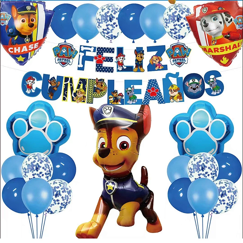 Feliz Cumpleanos Happy Birthday Theme Character Party Decoration Balloons Set Cartoon Foil Ballons Birthday Party Decorations