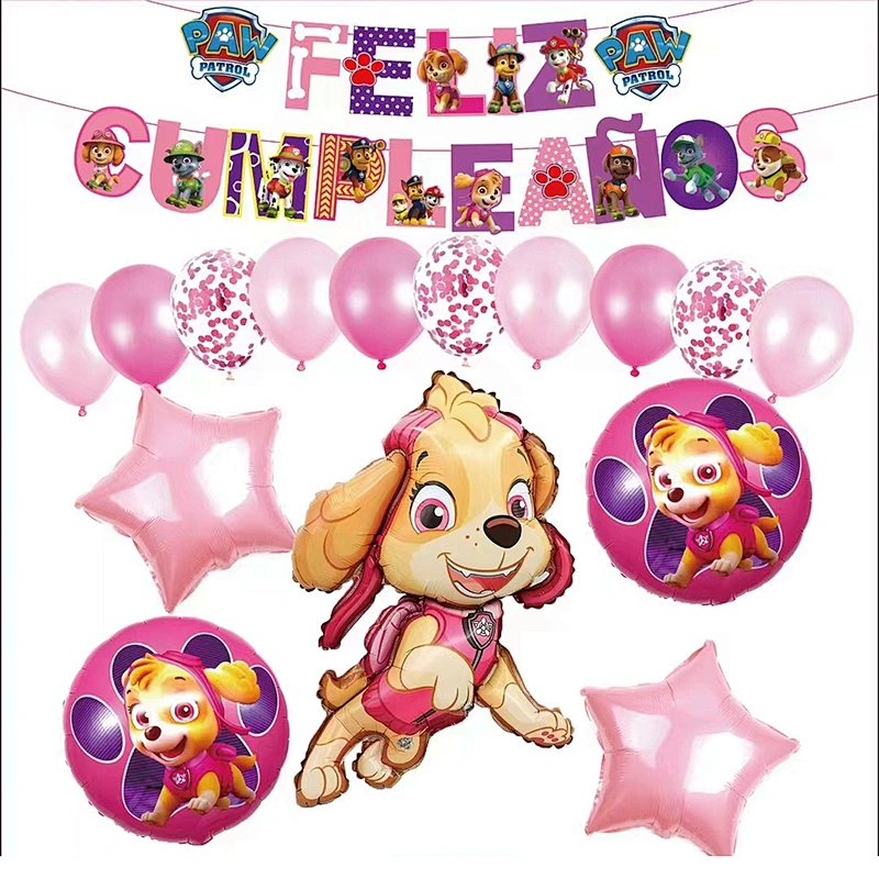 Feliz Cumpleanos Happy Birthday Theme Character Party Decoration Balloons Set Cartoon Foil Ballons Birthday Party Decorations