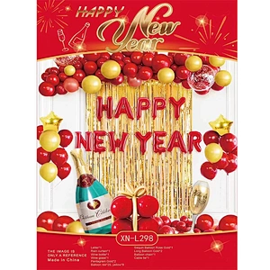 New Design Amazon 2023 Happy New Year Balloons Party Balloon Kit for New Year Decoration 2023 Balloon Banner