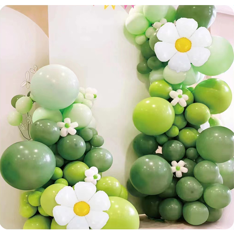 Wholesale Customized Avocado Green Retro Green Latex Balloon Garland Birthday Party Wedding Balloon Decoration Balloons Arch Set