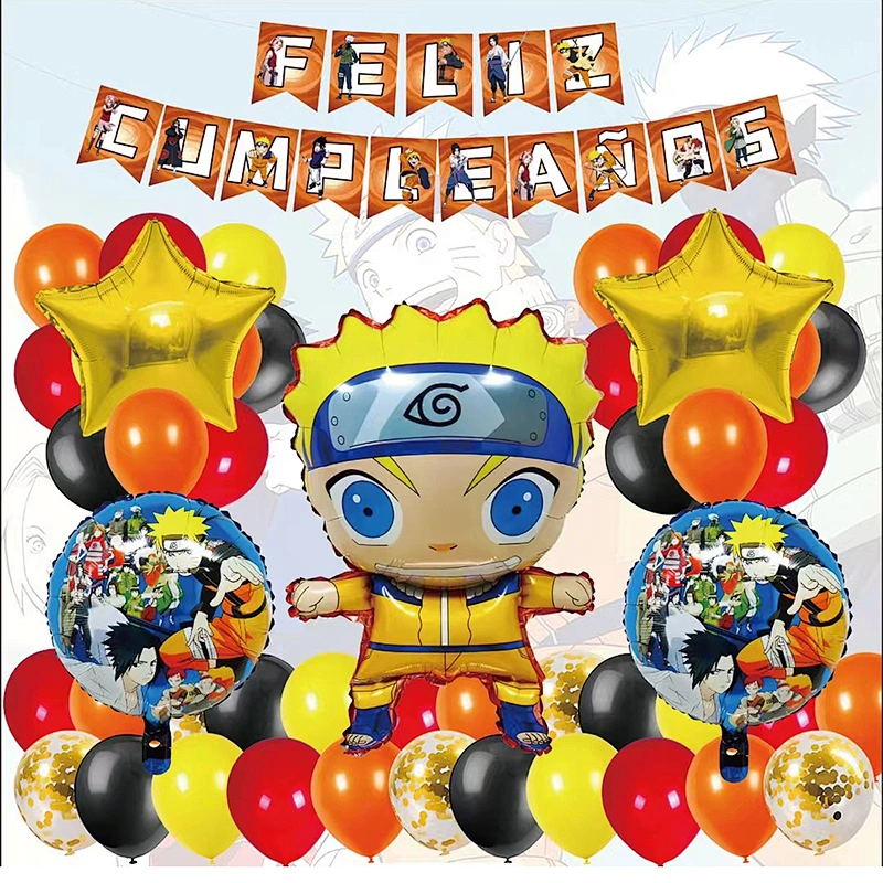 Feliz Cumpleanos Happy Birthday Theme Character Party Decoration Balloons Set Cartoon Foil Ballons Birthday Party Decorations