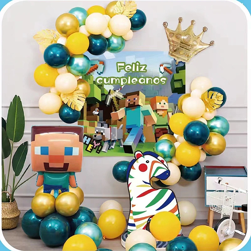 New Design Feliz Cumpleanos Baby Shower Boys&Girls Happy Birthday Balloon Party Decorations Latex Balloon Garland Arch Kit