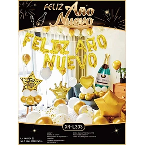New Design Amazon 2023 Happy New Year Balloons Party Balloon Kit for New Year Decoration 2023 Balloon Banner