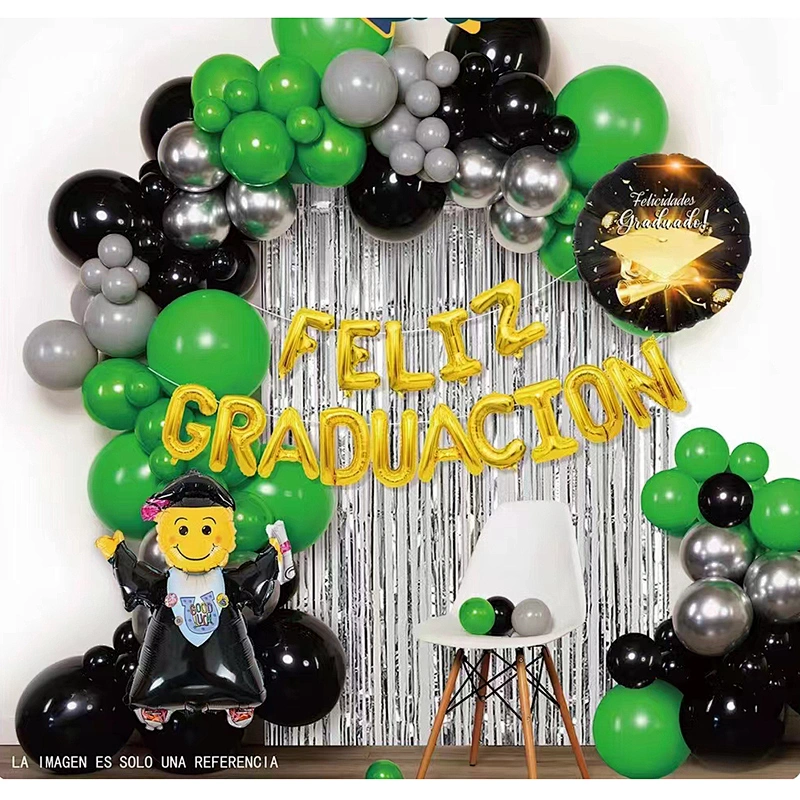 Amazon Low Price 2023 Congrats Grad Party Decoration Supply Spanish Feliz Graduation Bunting Flag Balloon Backdrop Arch Garland