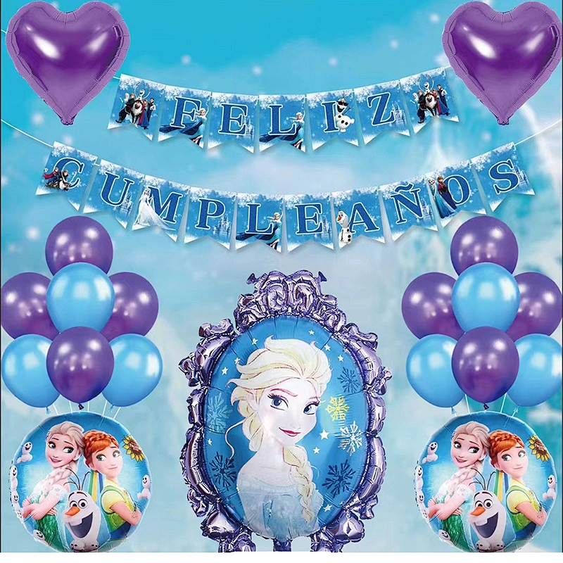 Feliz Cumpleanos Happy Birthday Theme Character Party Decoration Balloons Set Cartoon Foil Ballons Birthday Party Decorations