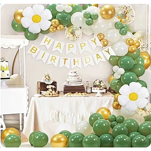 Wholesale Customized Avocado Green Retro Green Latex Balloon Garland Birthday Party Wedding Balloon Decoration Balloons Arch Set