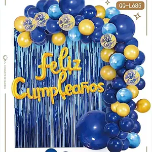 Happy Birthday Decoration Kit Comb Party Decoration Latex Confetti Ballon Letter Foil Balloon Garland Set Black Foil Curtain