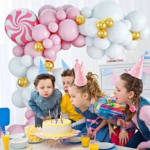 Party Supplier Wholesale 102 PCS Pink Gender Reveal Balloons for Baby Girl Pink White Balloons Garland Arch Kit