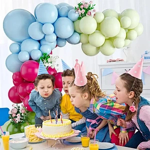 102pcs Rose Green Party Balloons Garland Arch Kit for Birthday Wedding Anniversary Baby Shower Bridal Festival Bachelor Party