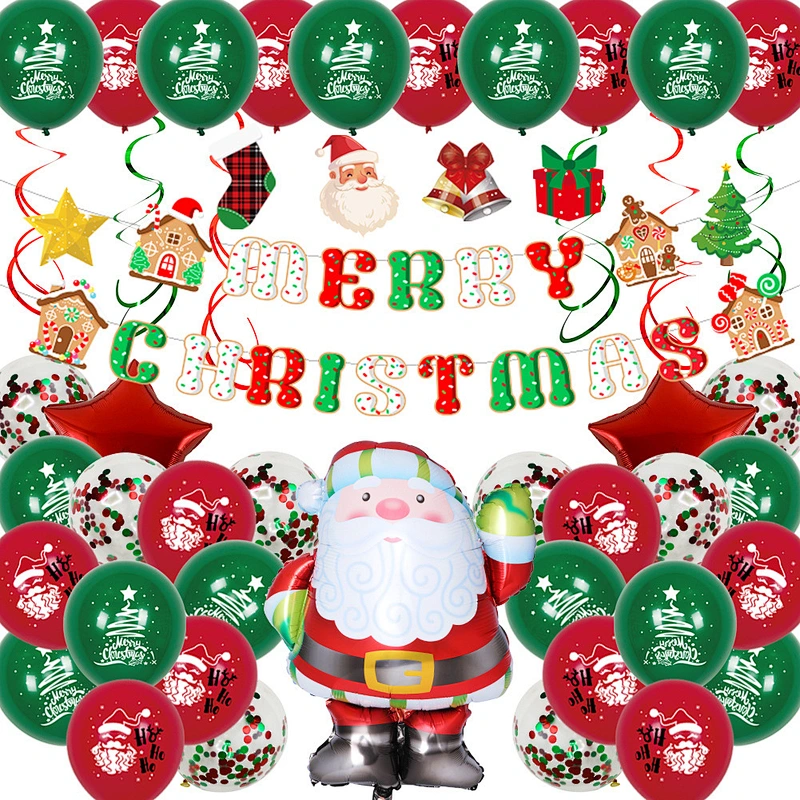 2023 Christmas Balloon Package Spiral Ornament Christmas Balloon