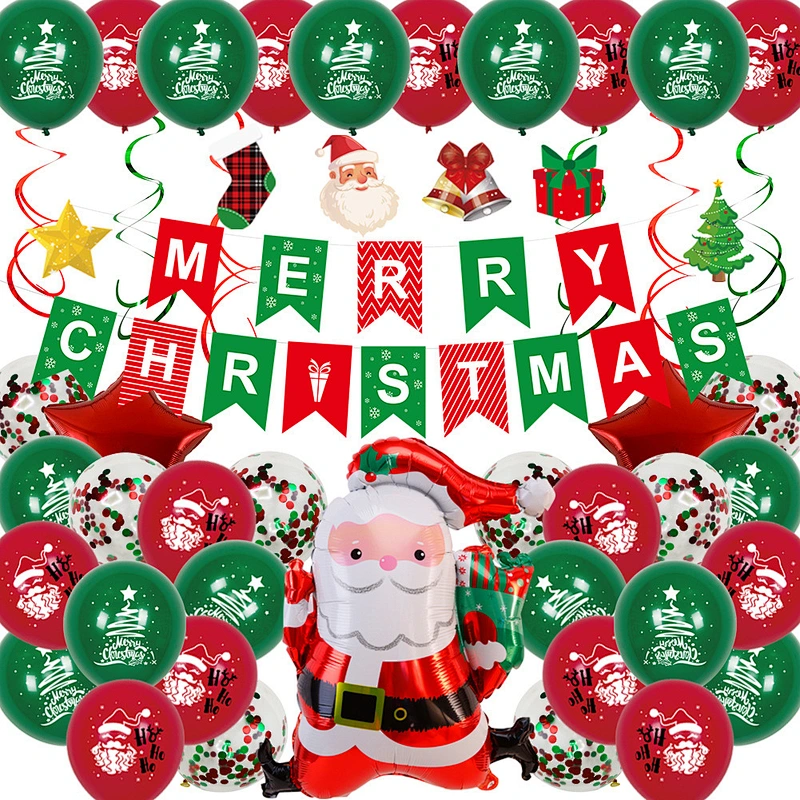 2023 Christmas Balloon Package Spiral Ornament Christmas Balloon