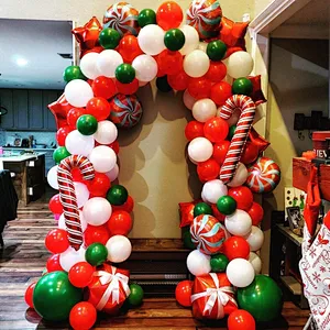 Christmas Decorations Balloon Arch Garland Party Balloon Decorations Balloon Props Santa Claus Banner Snowman Elk