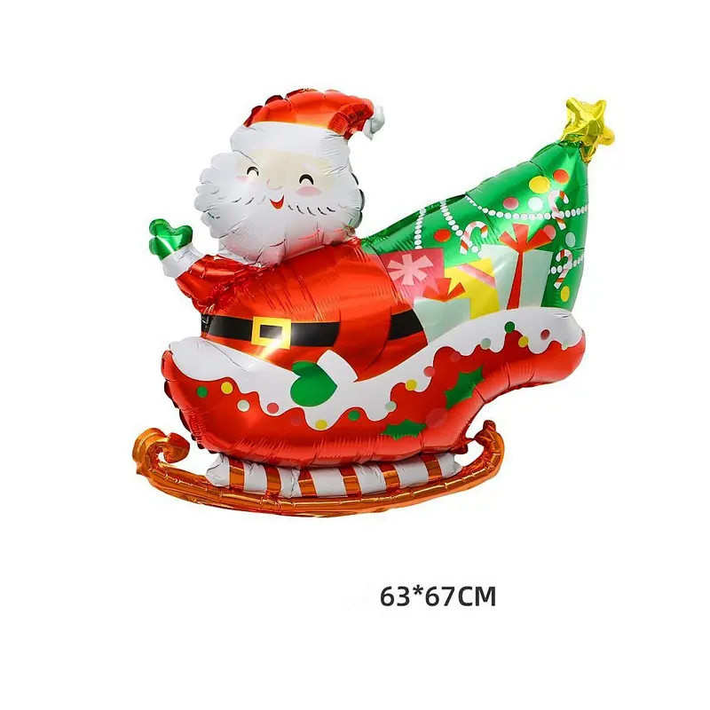 2022 new sales factory wholesale Christmas aluminum film balloon Christmas gift set balloon decoration gift