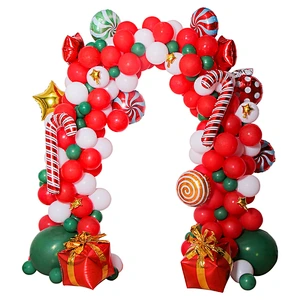 Christmas Decorations Balloon Arch Garland Party Balloon Decorations Balloon Props Santa Claus Banner Snowman Elk