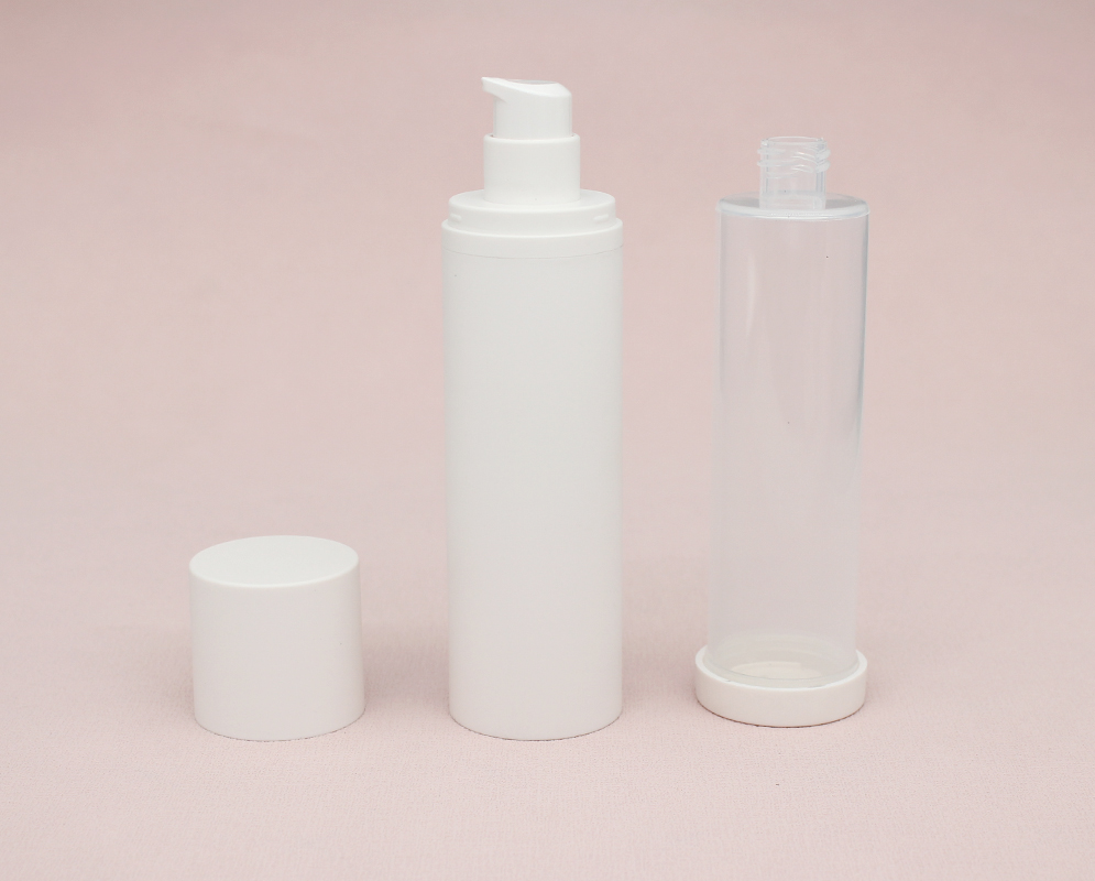Eco-Friendly refillable PP bottle 30ml 50ml 100ml airless cream bottle for skin care products PP PCR bottle
