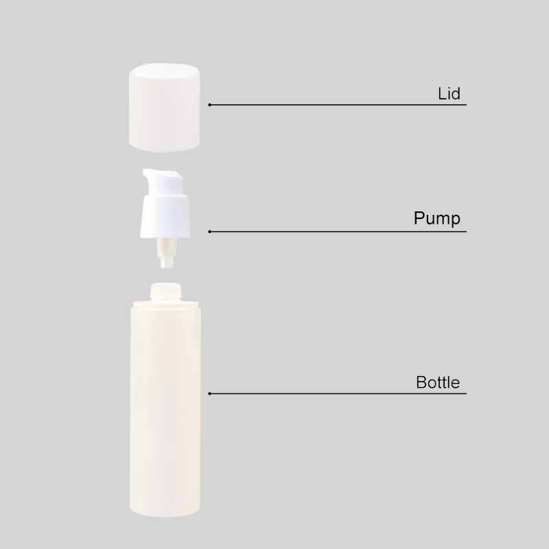 15ml empty plastic airless bottle container cosmetic packaging