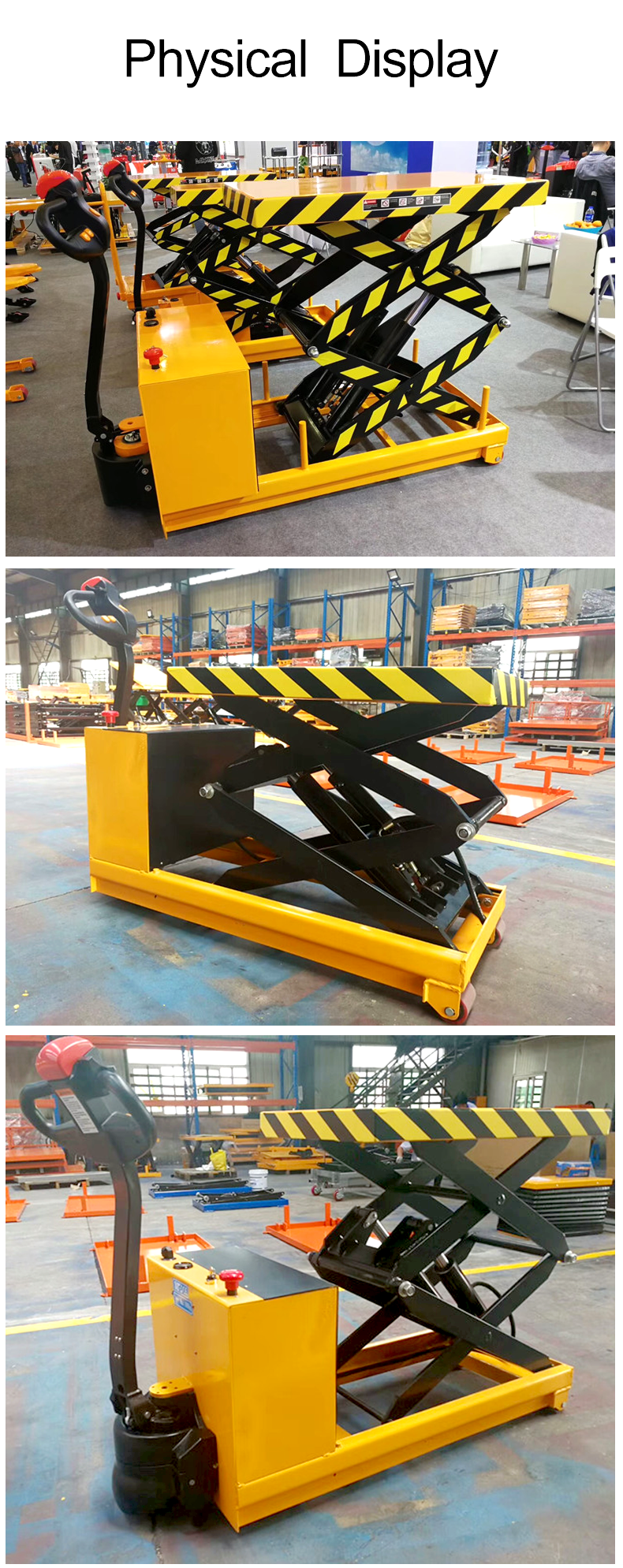 Sinolift EMT series Full electric scissor lift table truck