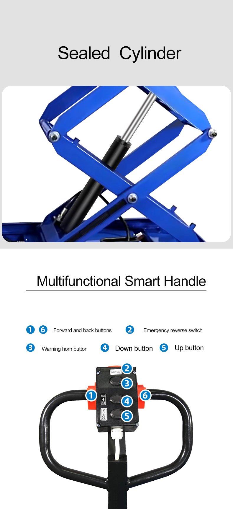 Sinolift ESS series Full electric scissor lift table truck