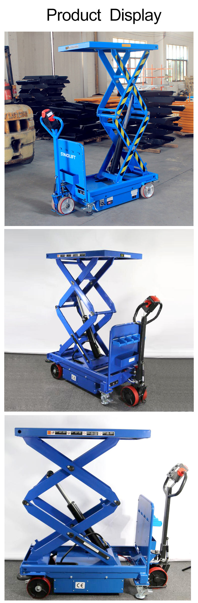 Sinolift ESS series Full electric scissor lift table truck