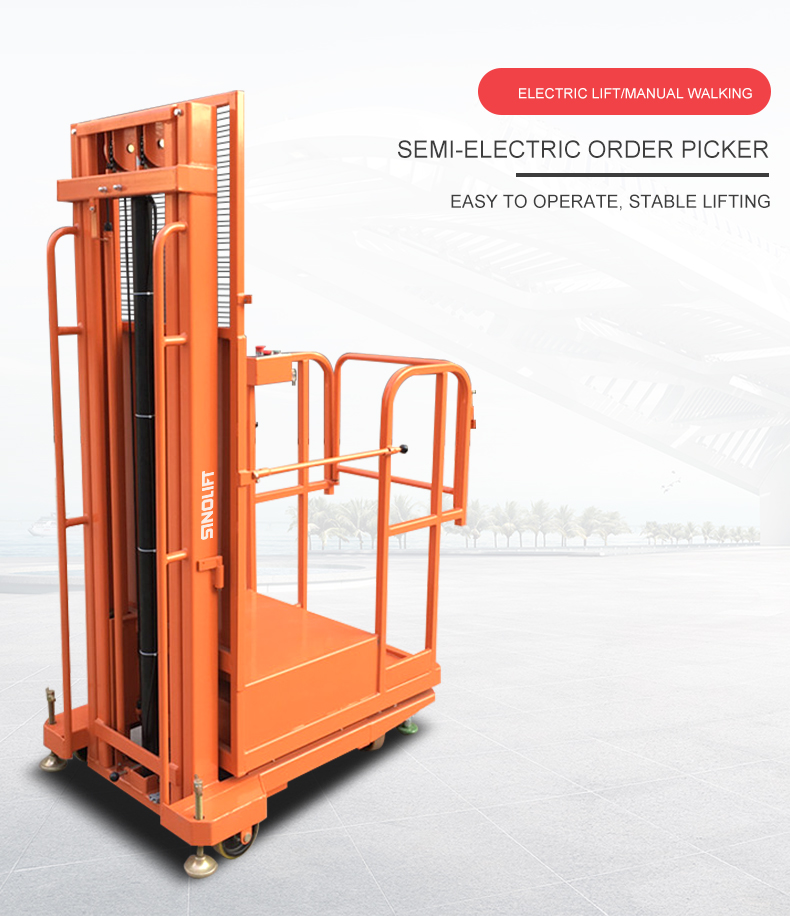 Sinolift DYT Semi Electric Order Picker with Cheap Price