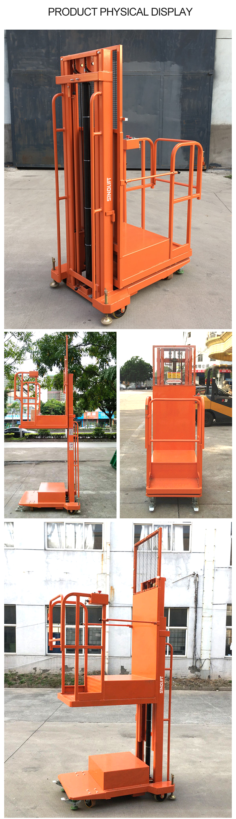 Sinolift DYT Semi Electric Order Picker with Cheap Price