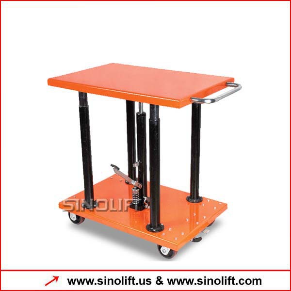 PT Series Post lift tables with wheels