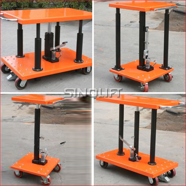 PT Series Post lift tables with wheels