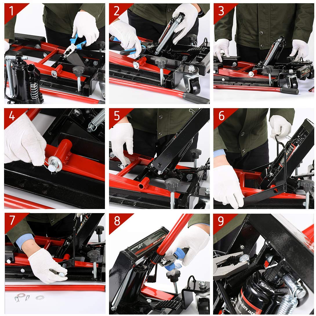Sinolift MXC43 heavy-duty design Scissor Hydraulic lift for motorcycle