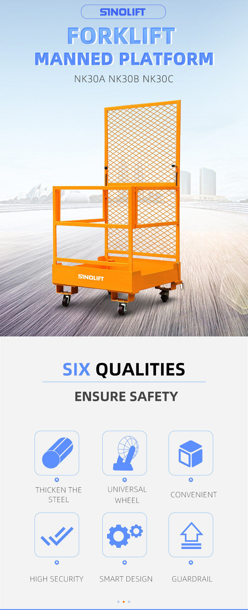 NK series Foldable Forklift Maintenance Platform