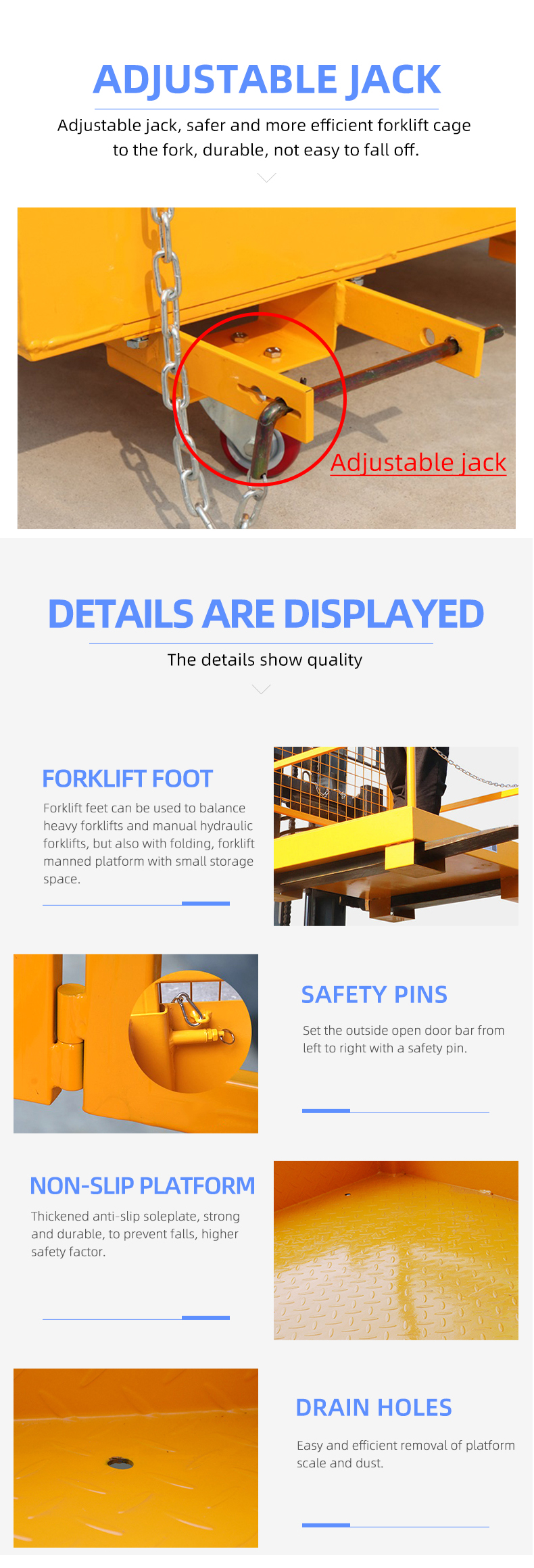 NK series Foldable Forklift Maintenance Platform