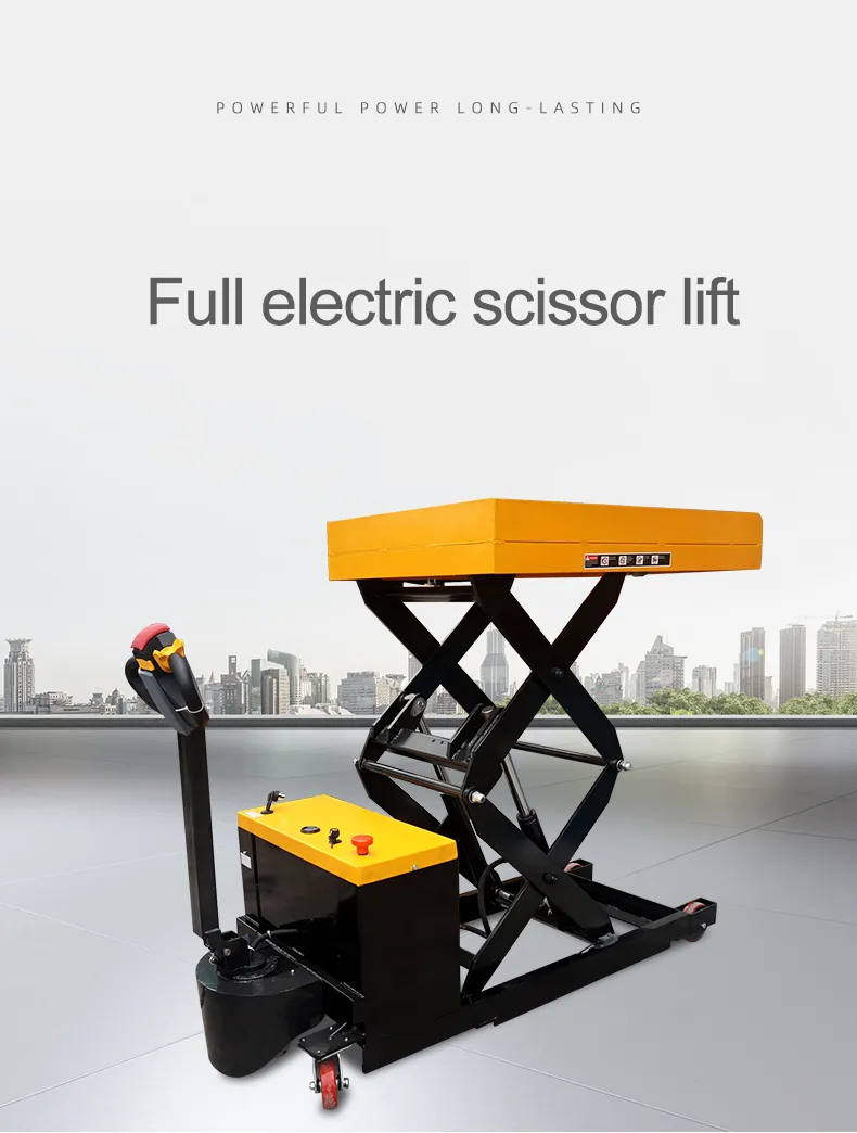 Sinolift ET100-150 Full electric scissor lift table truck