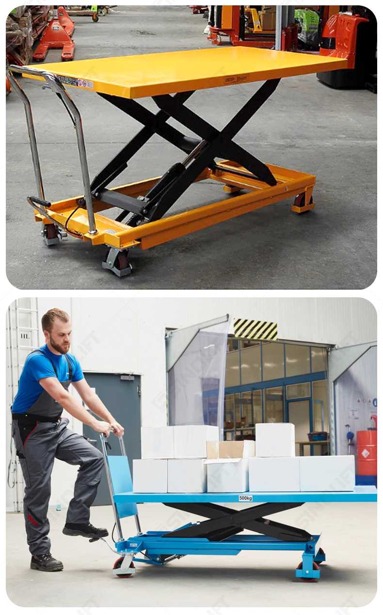 scissor lift table cart