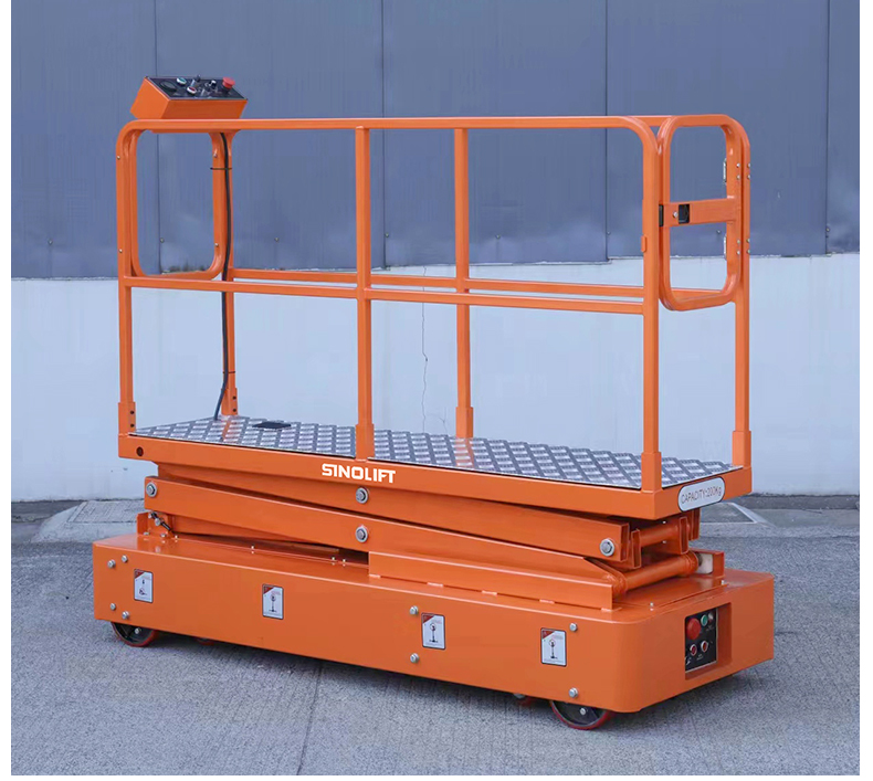 Electric Pipe Rail Trolley for Greenhouses – Hydraulic Scissor Lift