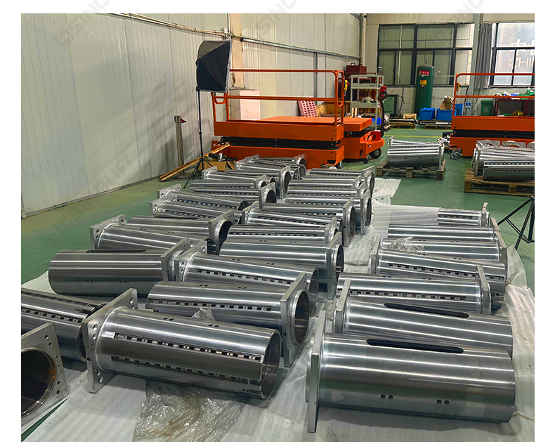 ND99S walkie reel stacker in a factory environment, showcasing its application for coil and roll transportation.