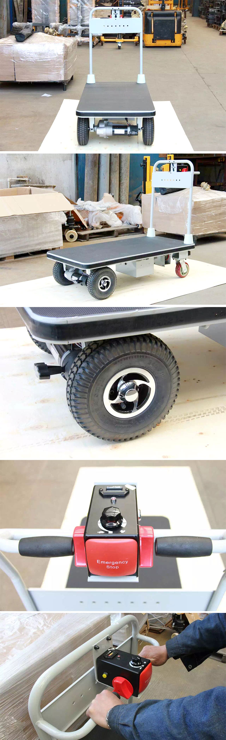 Electric platform trolley