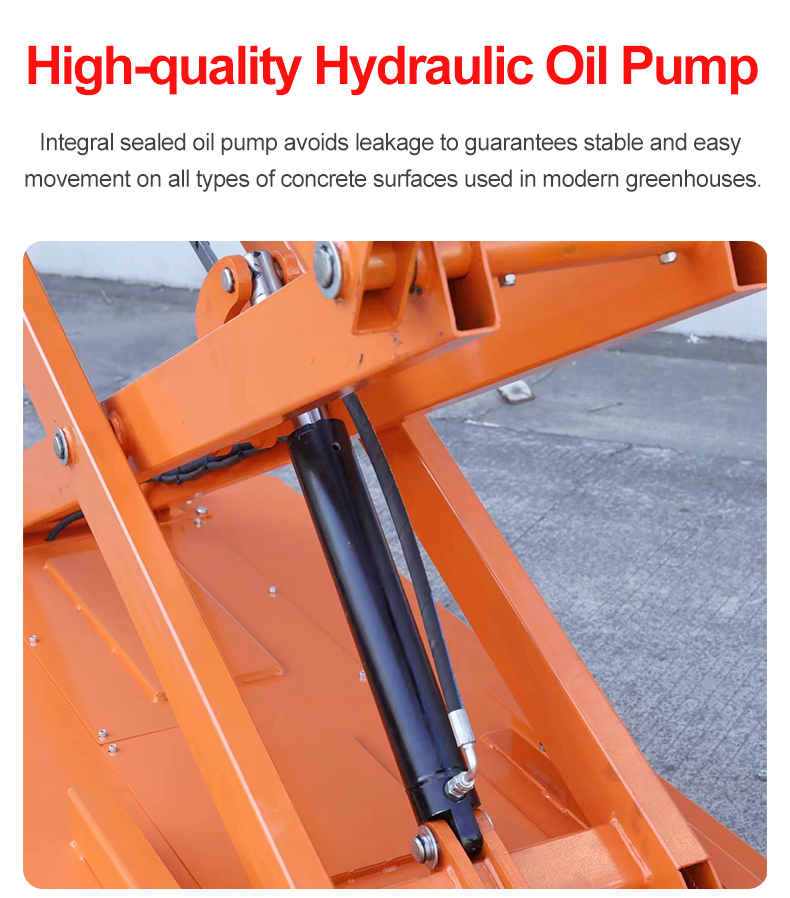 Electric Pipe Rail Trolley for Greenhouses – Hydraulic Scissor Lift
